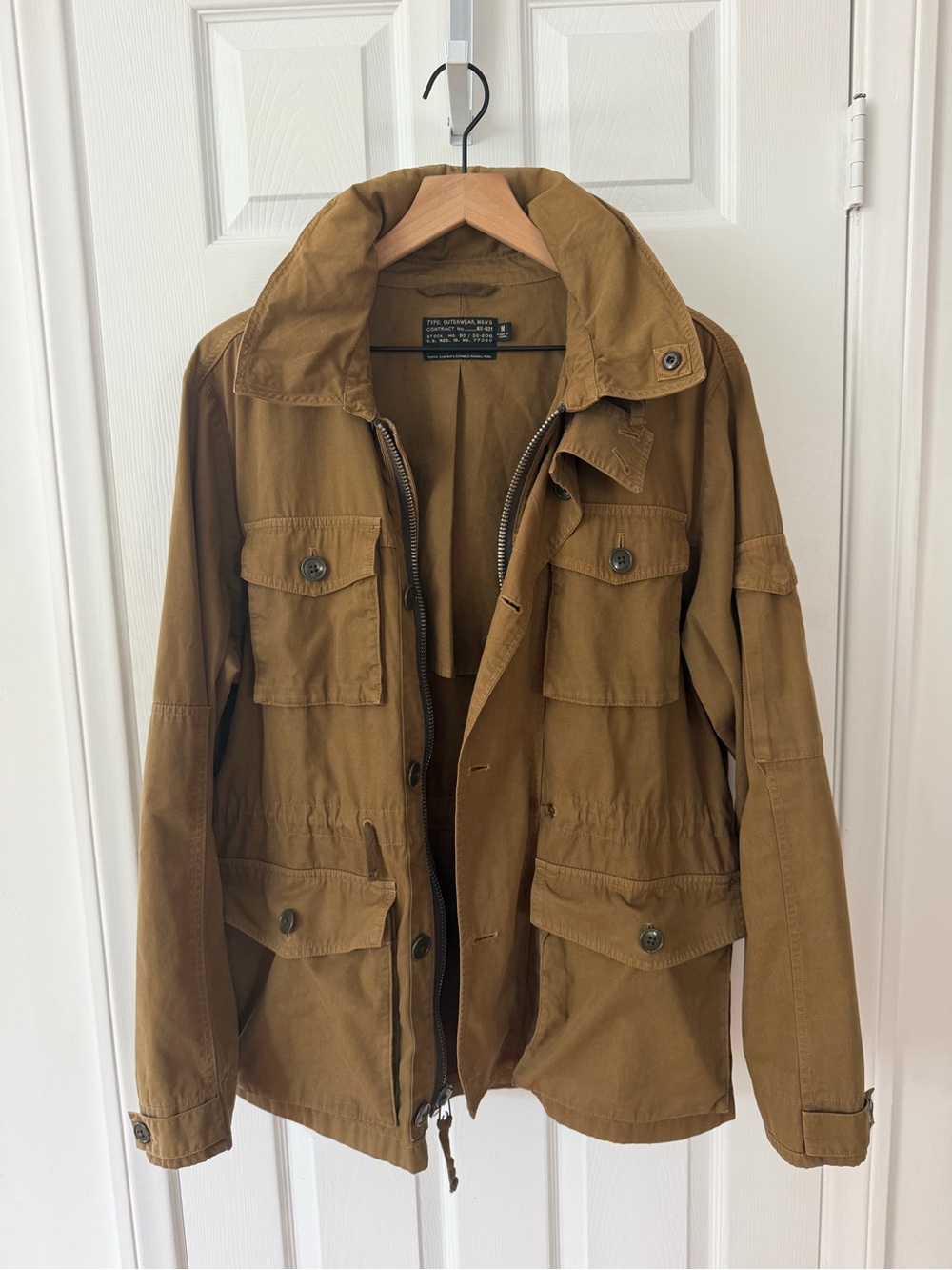 J. Crew Men's Field Jacket in Caramel Brown
